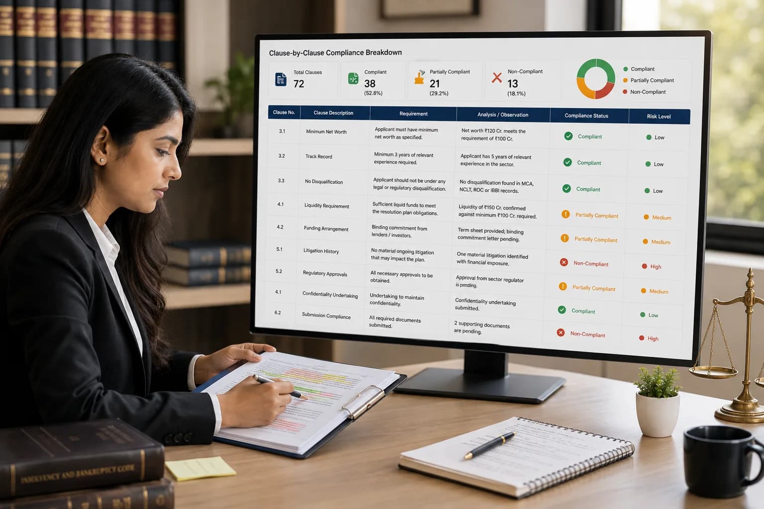 Legal analyst mapping statutory disqualification clauses