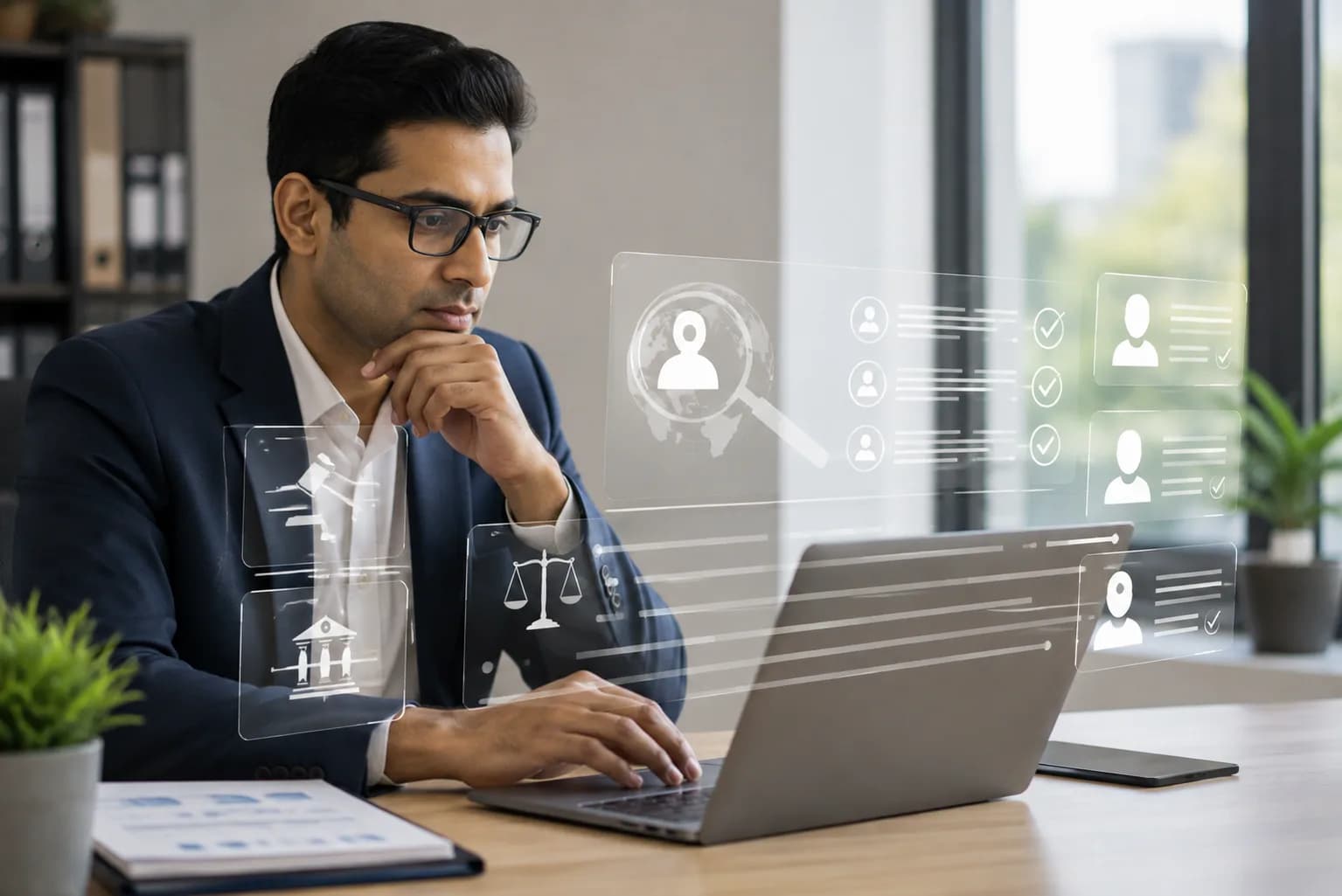 Analyst screening MCA, RBI and SEBI regulatory databases