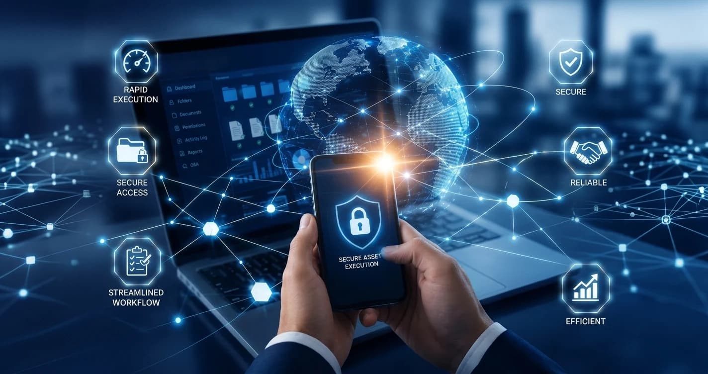 Digital rights management and secure asset protection concept