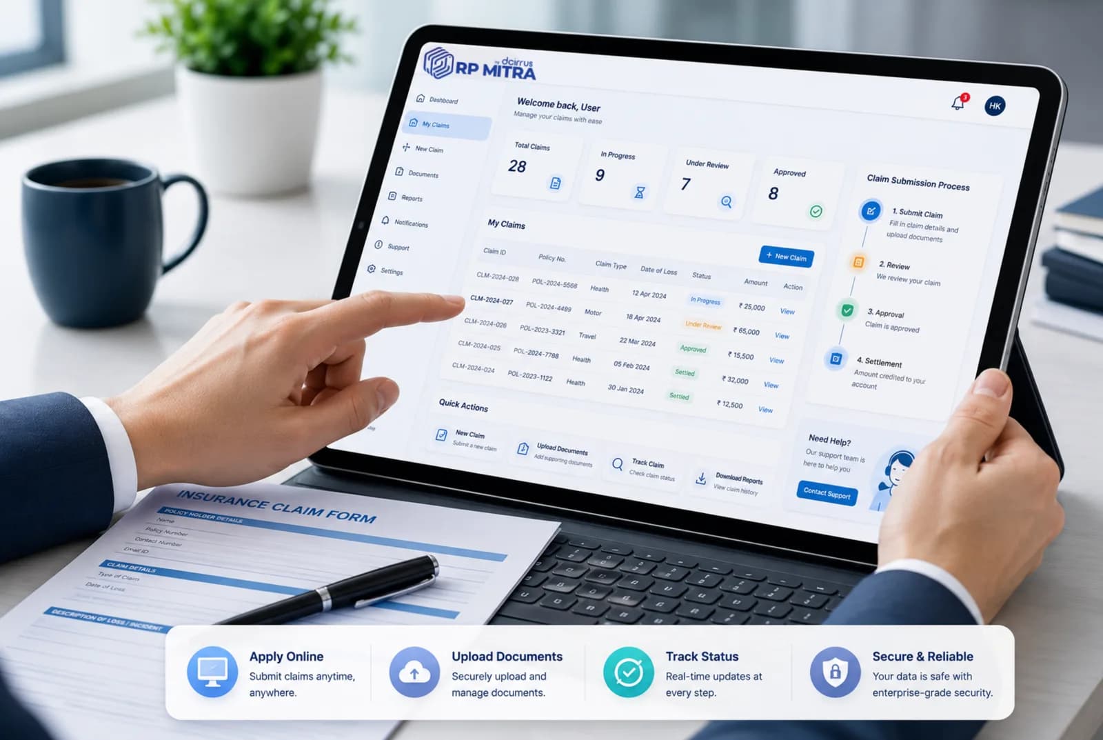 Resolution Professional managing CIRP claims on RP Mitra