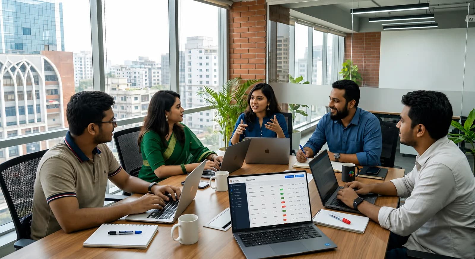 Team collaborating on an insolvency case