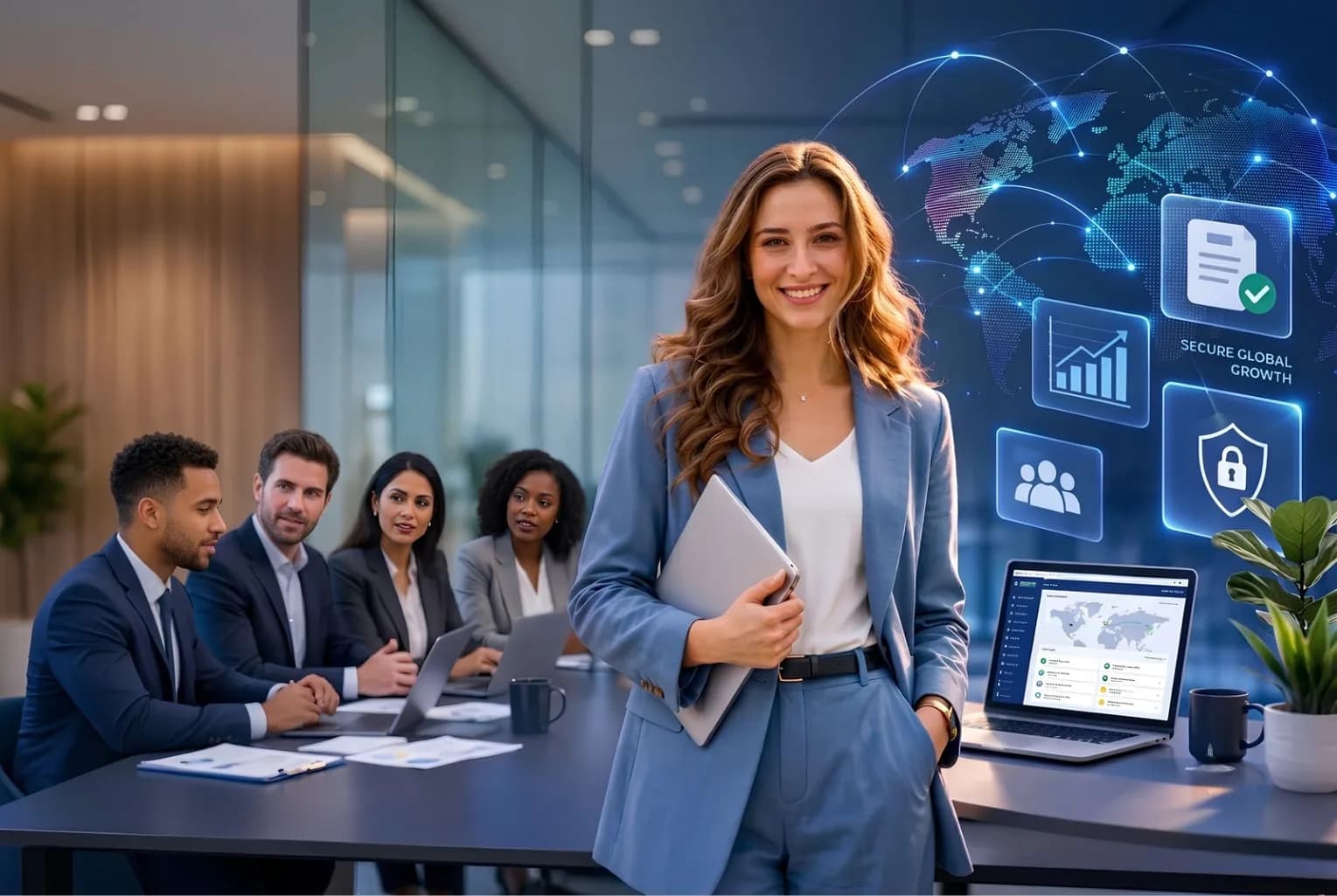 DCirrus team delivering secure, AI-powered solutions to enterprises worldwide